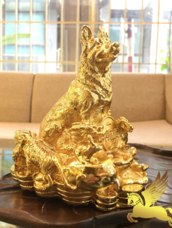 Tượng chó phong thủy - Xi Mạ Vina Gold Art - Công Ty TNHH Vina Gold Art
